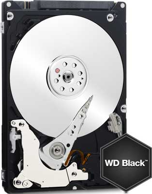 2.5" 1TB 1000GB Western Digital WD Black WD10SPSX SATA III 6.0Gb/s 7200RPM 64MB Cache